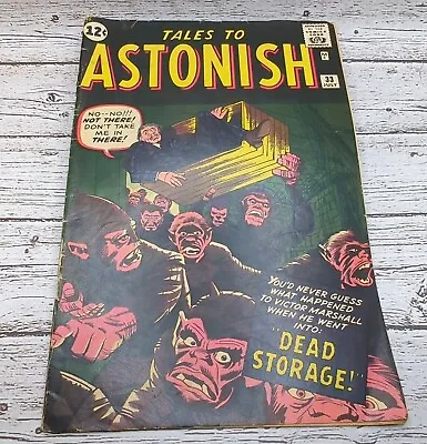 Buy TALES TO ASTONISH 33 Marvel Comics F- TO F Stan Lee Kirby Ayers Silver Age 1962 • 87.07£