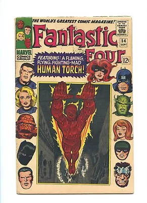 Buy Fantastic Four #54 1966 (VG+ 4.5)(2nd App Of Black Bolt)* • 22.14£