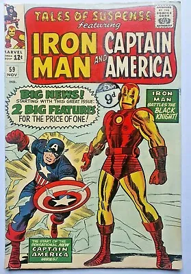 Buy Tales Of Suspense 53 1964 IRONMAN 1st Solo Captain America Story Since The 1950' • 260£