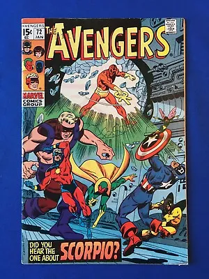 Buy Avengers #72 FN+ (6.5) MARVEL 1st App Zodiac ( Vol 1 1970) (3) • 28£