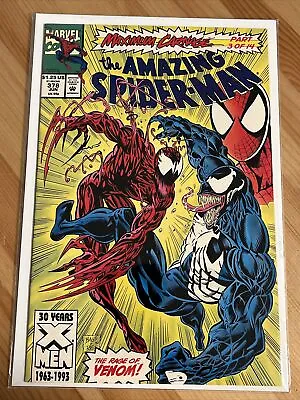 Buy The Amazing Spider-man #378 The Rage Of Venom! Maximum Carnage Part 3 Of 14 1993 • 40.18£