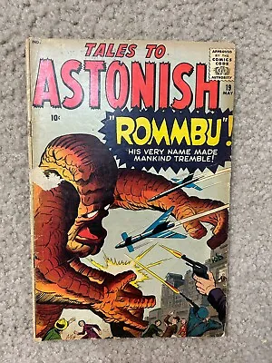 Buy 1961 Atlas Tales To Astonish #19 Rommbu Marvel Comics Silver Age Monster • 59.24£