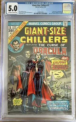 Buy Giant Size Chillers #1 Featuring The Curse Of Dracula CGC 5.0 • 90£