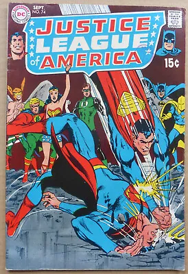 Buy Justice League Of America #74, Classic Silver Age Key Issue, High Grade Vf-/vf. • 32£