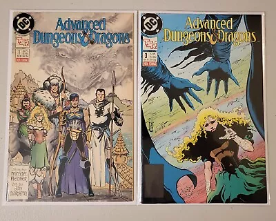 Buy Advanced Dungeons & Dragons Comic Book # 1 And #3 DC Comics 1988 • 7.90£
