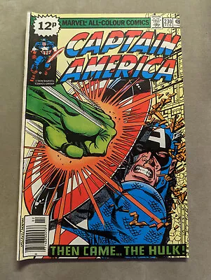 Buy Captain America #230, Marvel Comics, 1979, Classic Hulk Cover, FREE UK POSTAGE • 25.99£