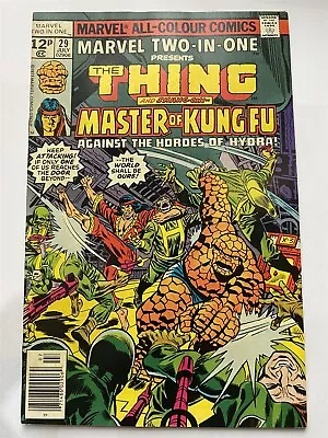 Buy MARVEL TWO-IN-ONE #29 The Thing UK Price Marvel Comics 1977 FN/VF • 3.49£