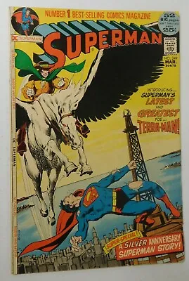 Buy SUPERMAN #249 - Adams Cover, Terra-Man Origin - DC 1972 FN- Vintage Comic • 11.85£