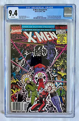 Buy X-Men Annual #14 CGC 9.4 Newsstand WP  1st Appearance Gambit  Marvel Comics 1990 • 87.47£