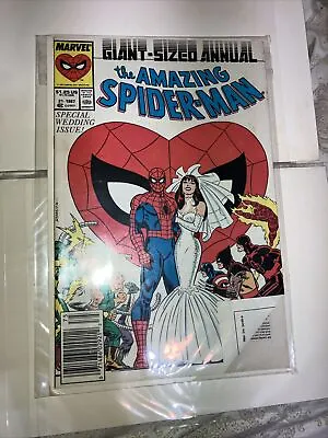 Buy Amazing Spider-man Annual 21 Newsstand Marriage Peter Mary Jane (1987, Marvel) • 13.46£