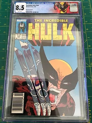 Buy Incredible Hulk 340 CGC 8.5 *Newsstand* Wolverine  • 177.89£