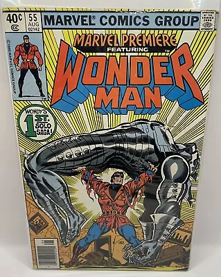 Buy MARVEL PREMIERE Featuring Wonder Man #55 BRONZE AGE COMIC BOOK 1st Solo 1980 • 7.12£