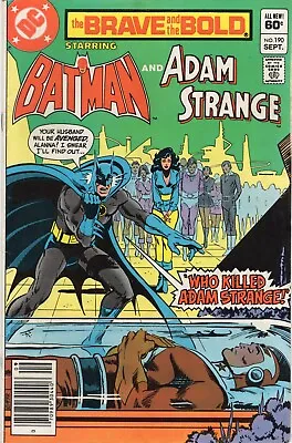 Buy DC Comics The Brave And The Bold (Batman) Volume 1 Book #190 VF+ • 3.19£