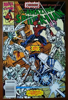 Buy Amazing Spider-Man #360 - Newsstand Carnage Cameo Cletus Kasady Venom 1st - 1992 • 32.13£