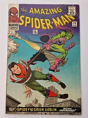 Buy Amazing Spider-man #39 Vg (4.0) August 1966 Green Goblin Apps Marvel Comics ** • 179.99£