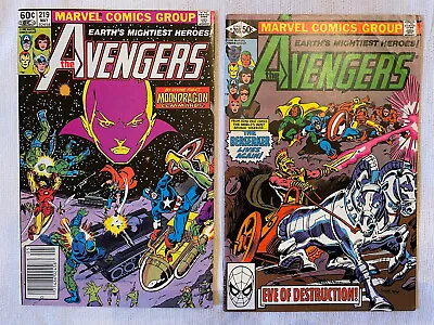 Buy Avengers #219, 208 (1982) Marvel NM-/ 9.2++ Captain America Thor Vision MCU Drax • 11.02£