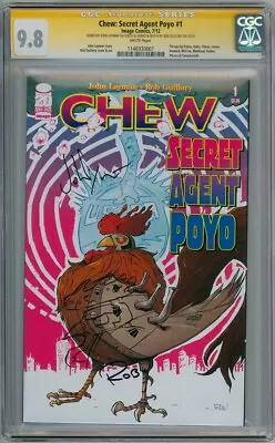 Buy Chew Secret Agent Poyo #1 Cgc 9.8 Signature Series Signed Layman Guillory Sketch • 169.95£