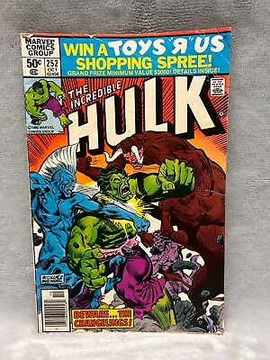 Buy Incredible Hulk #252 Marvel Comics 1980 Newsstand • 3.15£
