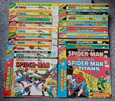Buy Super Spider-Man With The Super Heroes # 158 (1976) + A FURTHER 19 VARIOUS ISSUE • 25£