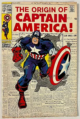 Buy Marvel Comics Captain America #109 • 120.48£