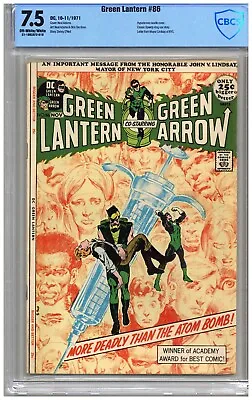 Buy Green Lantern  # 86   CBCS   7.5   VF-  Off White/wht Pgs  10-11/1971 Hypodermi  • 158.12£