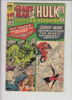 Buy TALES TO ASTONISH #62 VG+ *1st LEADER!! • 79.92£