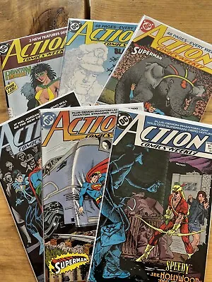 Buy Action Comics 630, 633, 636, 637, 641,642 • 39.44£