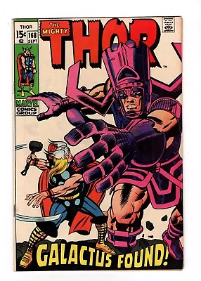 Buy Thor #168, VF+ 8.5, Origin Of Galactus; 1st Thermal Man • 260.43£