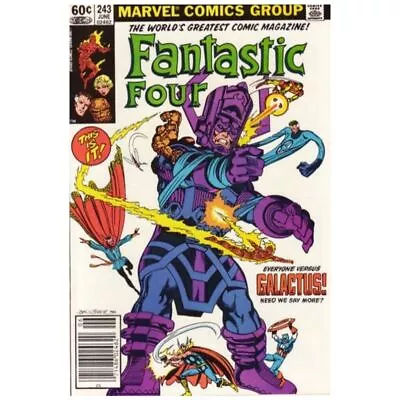 Buy Fantastic Four (1961 Series) #243 Newsstand In VF + Condition. Marvel Comics [a: • 52.30£
