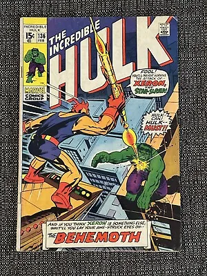 Buy Incredible Hulk #136 (1971) - 1st Xenon The Starslayer  VG • 8£
