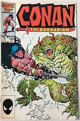 Buy Conan The Barbarian Vol 1 #190 January 1987 American Marvel Comic First Edition • 10.99£