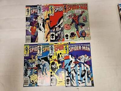 Buy Peter Parker The Spectacular Spiderman 93-100 1st  The Spot Kingpin Marvel 1984 • 31.79£