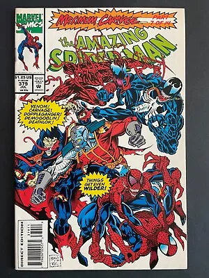 Buy Amazing Spider-Man #379 - Venom Marvel 1993 Comics • 5.17£