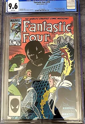 Buy Fantastic Four #278 (1985) Origin Doctor Doom/New Dr. Doom CGC 9.6 • 98.83£