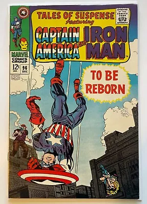 Buy Tales Of Suspense #96 Captain America Iron Man ~Marvel ~ VF+ • 31.71£