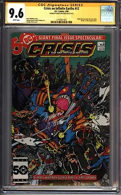 Buy * CRISIS On Infinite Earths #12 CGC 9.6 SS Signed Wolfman (Perez) (2716931003) * • 118.27£