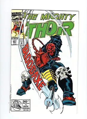 Buy 1992 Marvel Comics The Mighty Thor #451 Beware The Bloodaxe! Ron Frenz • 3.11£