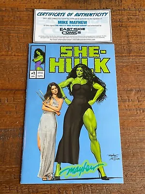 Buy She-hulk 1 Mike Mayhew Glow Signed Coa X-23 Wolverine 8 Homage Trade Variant-a • 55.31£