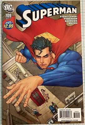 Buy Superman #709 NM 1:10 Kenneth Rocafort Variant 2010 DC Comics Straczynski • 6.31£