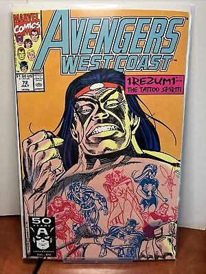 Buy Avengers Avengers West Coast #72 • 6.30£