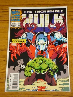 Buy Incredible Hulk Annual #19 Vol1 Marvel 1st App Lazarus June 1993 • 2.99£
