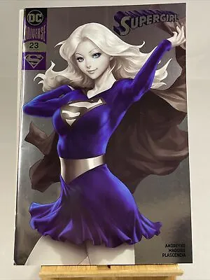 Buy DC Universe Boutique Supergirl 23 GOLD FOIL Artgerm Exclusive Con Variant 1st Ed • 15£