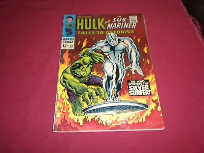Buy BX5 Tales To ASTONISH #93 Marvel 1967 Comic 5.0 Silver Age HULK VS SURFER! • 123.86£