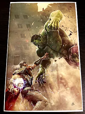 Buy Hulk #8 Banner Of War Smash Thor Marvel Exclusive Virgin Cover Nm+ • 60.15£