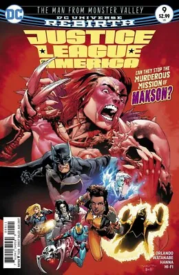 Buy Justice League Of America #9 (2017) Vf/nm Dc • 3.95£
