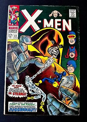 Buy X-Men #33 Marvel Comics 1967 Silver Age Juggernaut Cover Doctor Strange Cameo • 87.94£
