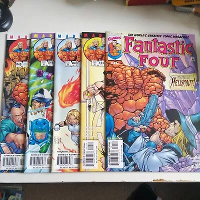 Buy Fantastic Four Comics Vol3 Issues #41 -45 Marvel Comics 2001 MCU Pacheco Job Lot • 18.95£