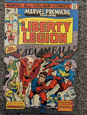 Buy Marvel Premiere 29. 1976. 1st Appearance & Origins Of The Liberty Legion • 5£