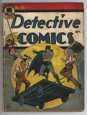 Buy * DETECTIVE Comics #55 (1941) Batman Robin Kane Siegel Apparent Very Good 4.0 R • 788.39£
