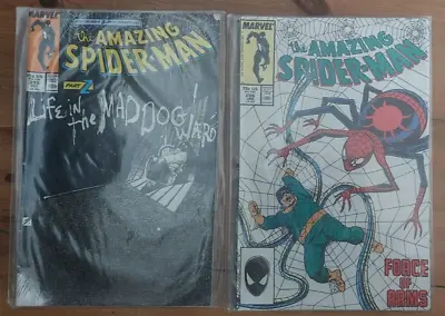Buy Amazing Spider-Man #295 #296 Original Marvel Comics 1988 Doc Ock &Mad Dog Ward • 4£